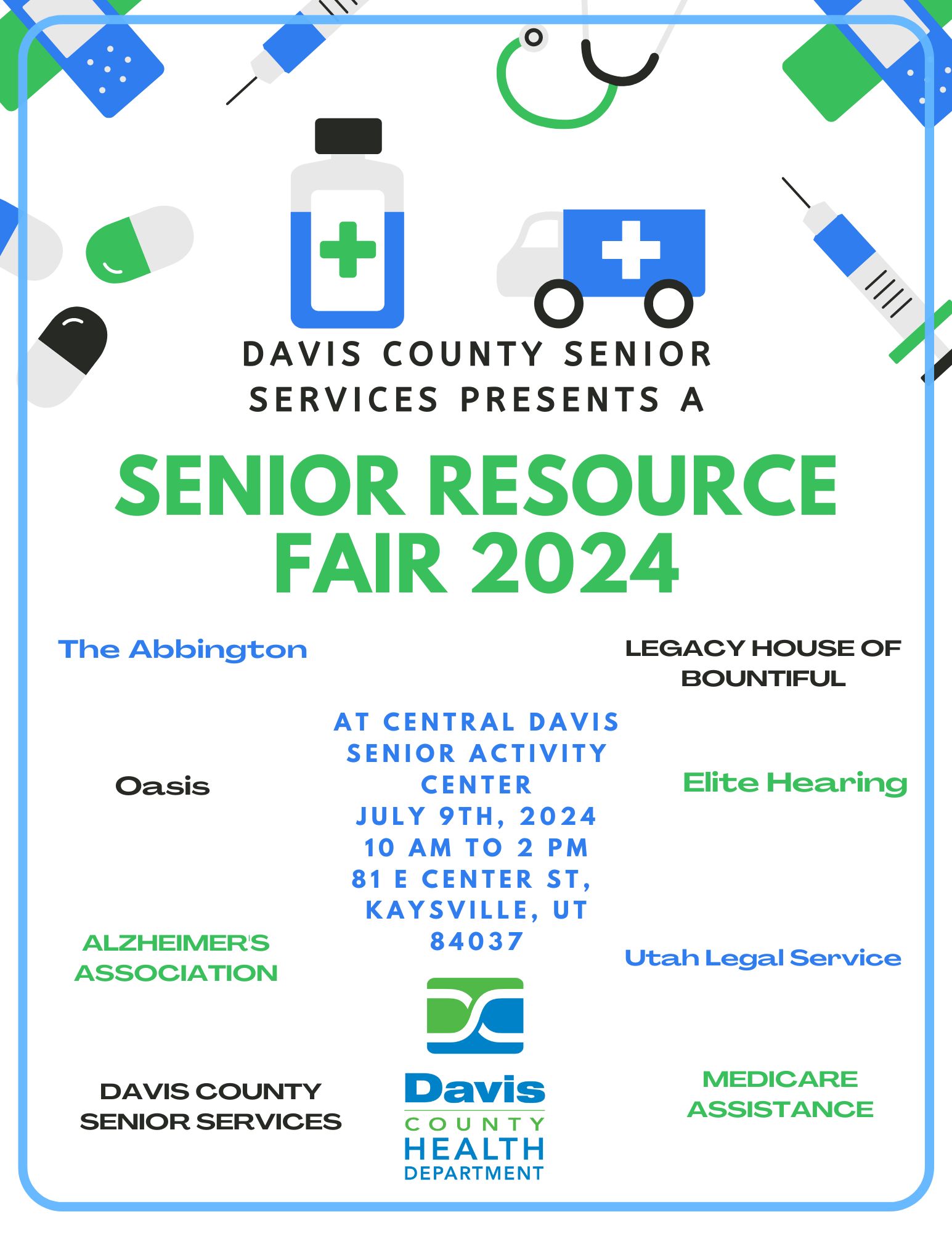 Davis County Senior Services 2024 Senior Resource Fair